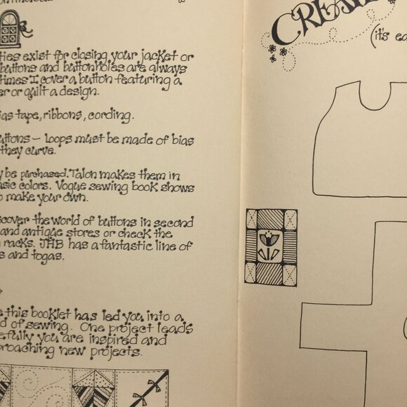 New Beginnings Quilted Jackets Vests Pattern Book Yours Truly Jean Wells 1979 - Picture 10 of 12